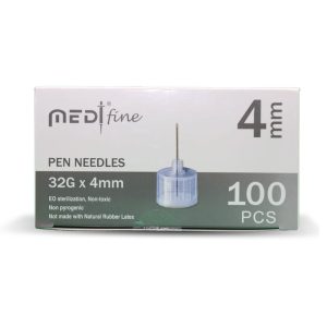 32G X 4mm Med Fine - Pen Needles (100 PCS.)