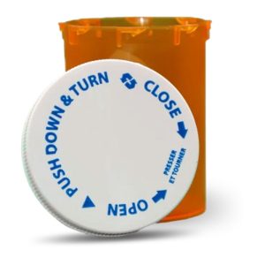 30 DR Child Resistant Vials - Caps Included - Off (150 Pcs.) - Image 3