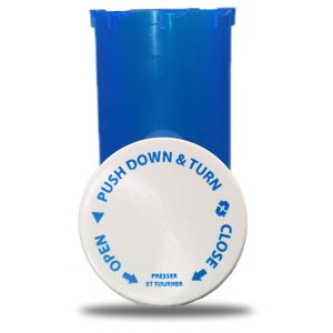 40 DR Child Resistant Vials - Caps Included - Off (110 Pcs.)