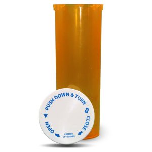 60 DR Child Resistant Vials - Caps Included - Off (96 Pcs.)